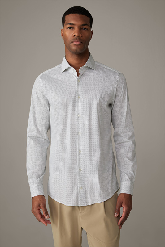 Overhemd Sereno, met pastelgroen dessin