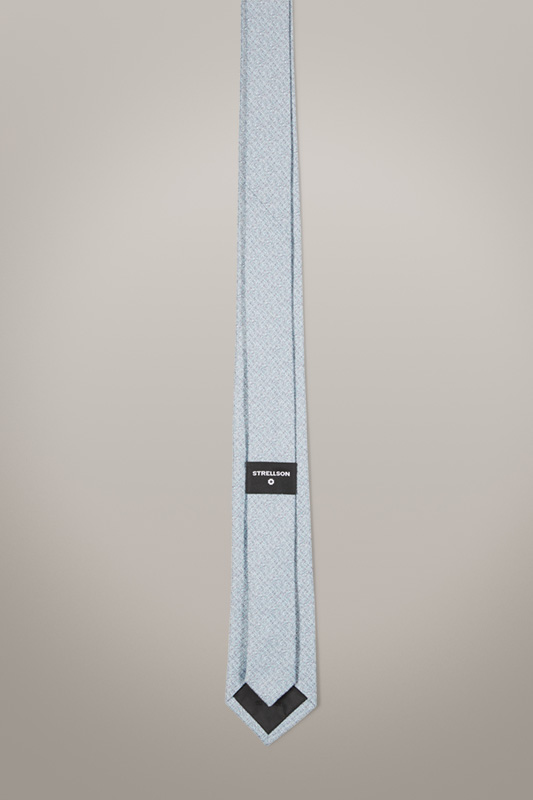 Krawatte mit Seide, hellblau strukturiert