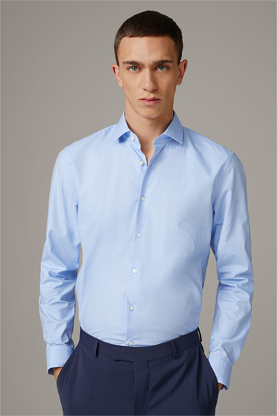 Katoenen overhemd Stan, pastelblauw