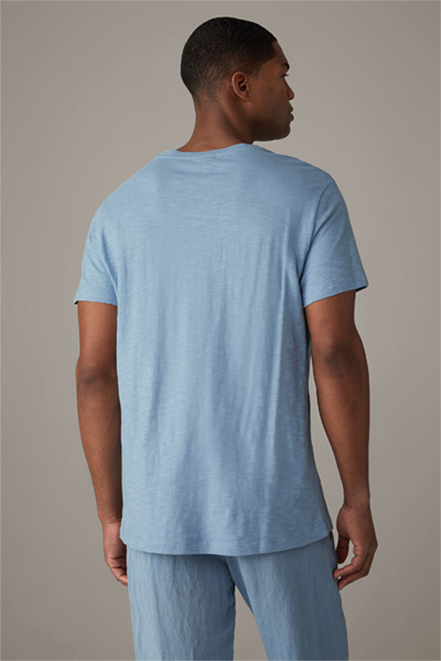 T-shirt en coton Colin, bleu clair structuré