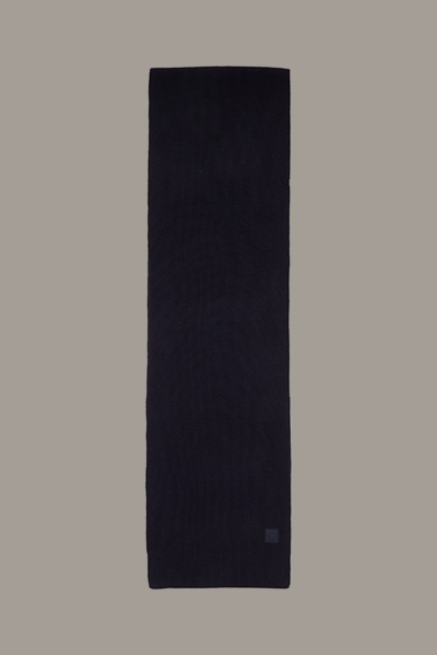 Gebreide sjaal Luka, marineblauw