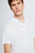 Leinen-Poloshirt Draven, weiß