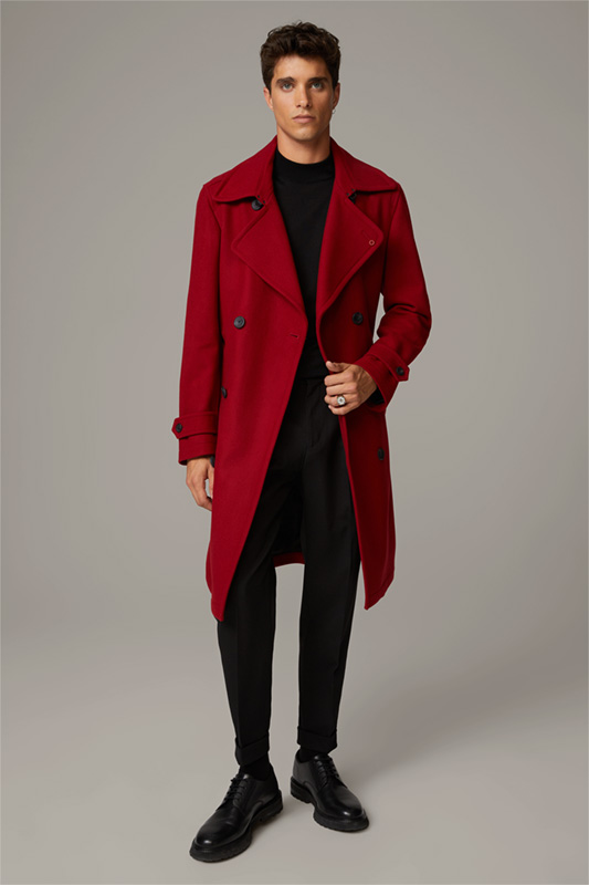 Wool-Mix Mantel The Trench Coat, rot