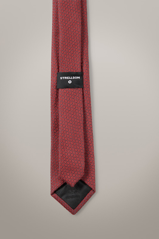 Krawatte, rot gemustert