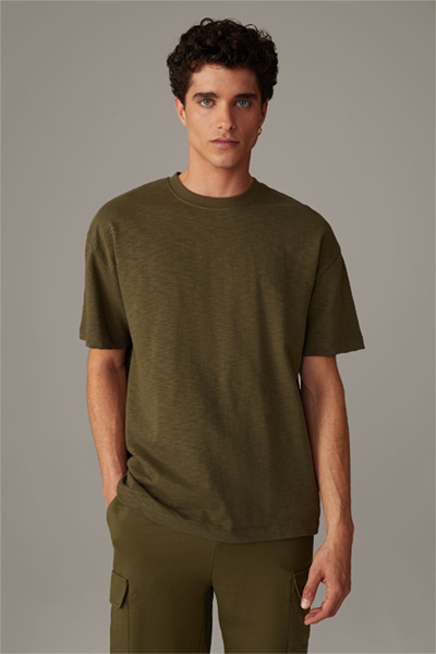 Baumwoll-T-Shirt Kian, oliv