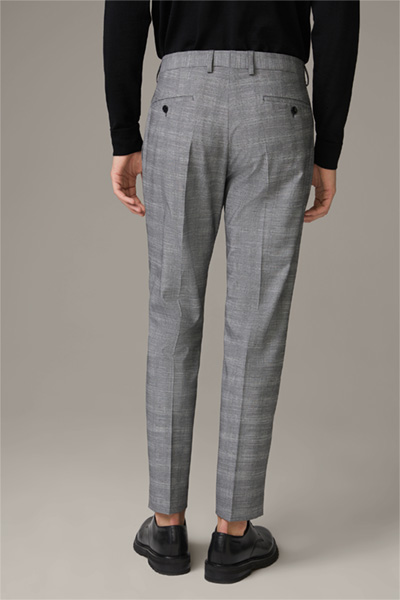 Pantalon de costume modulaire Flex Cross Kynd, gris à carreaux