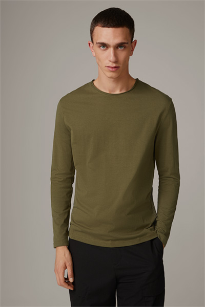 T-shirt à manches longues en coton Tyler, vert