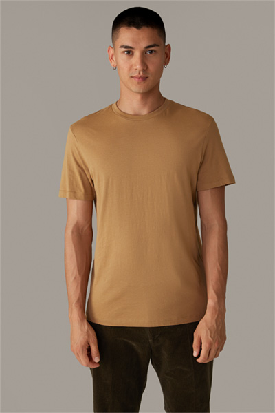 Baumwoll-T-Shirt Clark, beige
