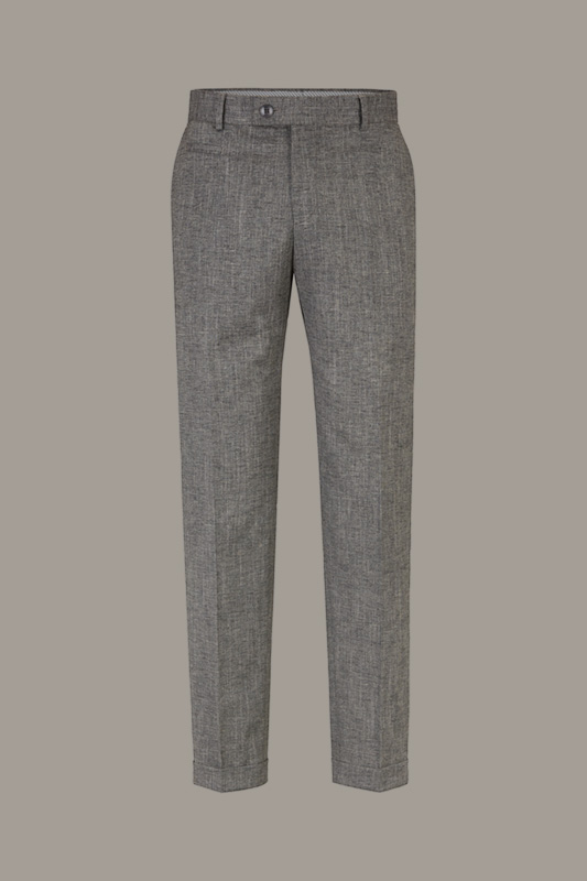 Pantalon de costume modulaire Luc, gris chiné