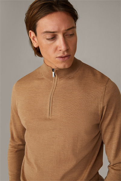 Zip-Pullover Marek, beige