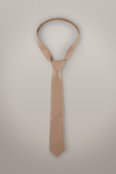 Krawatte, beige meliert