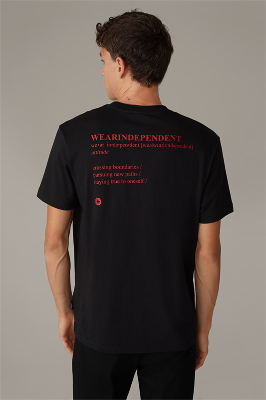 Baumwoll-T-Shirt Pino, schwarz