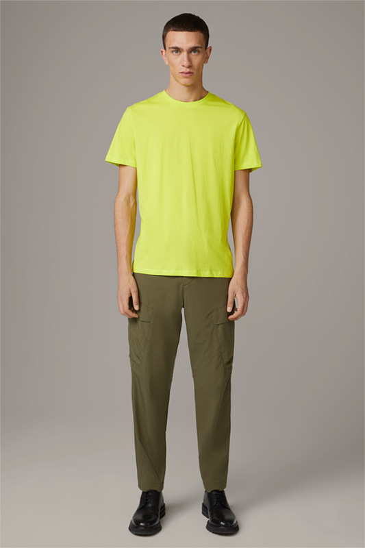 Katoenen T-shirt Clark, geel