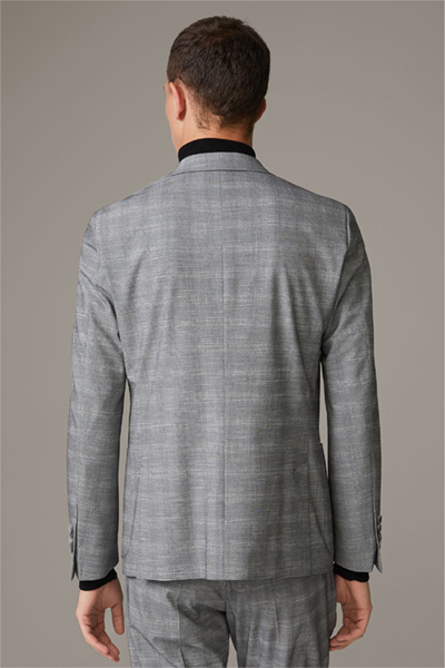 Veste de costume modulaire Flex Cross Arndt, gris à carreaux