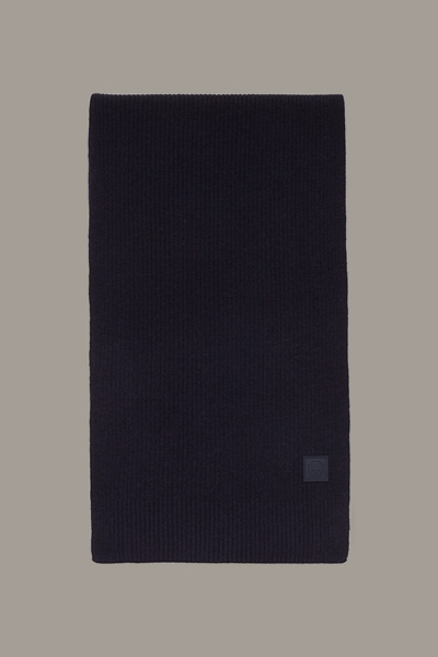 Gebreide sjaal Luka, marineblauw