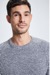 Pullover Lance, mittelgrau meliert