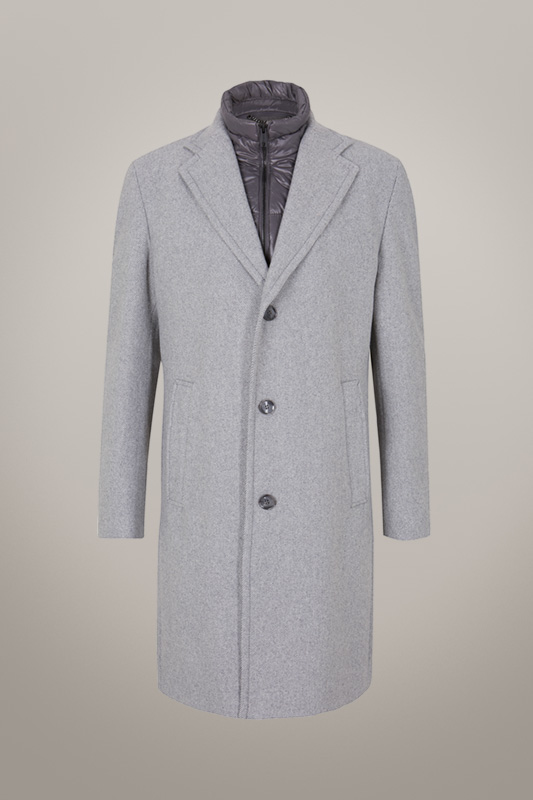 Manteau Baronz, gris clair structuré