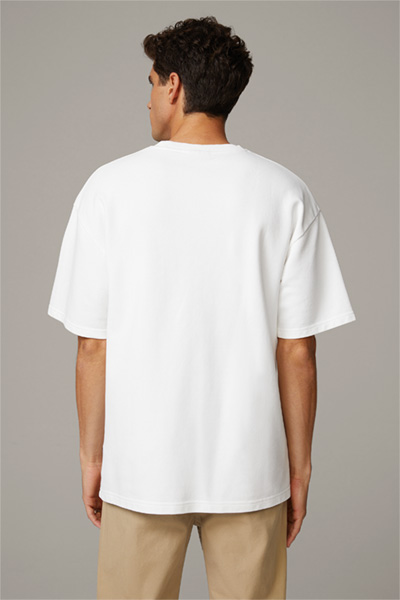 T-shirt van katoen Pico, wit