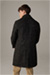 Manteau d’hiver légèrement rembourré Staten, noir moyen à motif