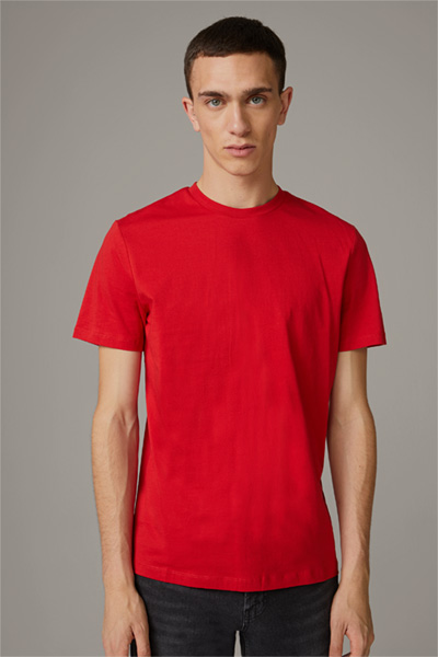 Katoenen T-shirt Clark, rood