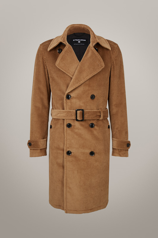 Manteau en velours côtelé The Trench Coat, beige moyen