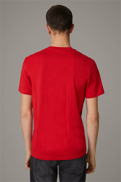 Baumwoll-T-Shirt Clark, rot
