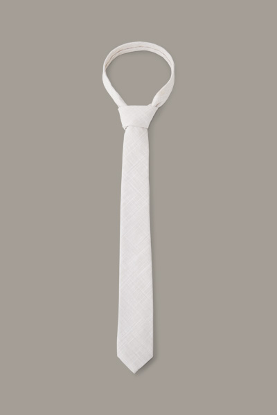 Krawatte, weiß strukturiert