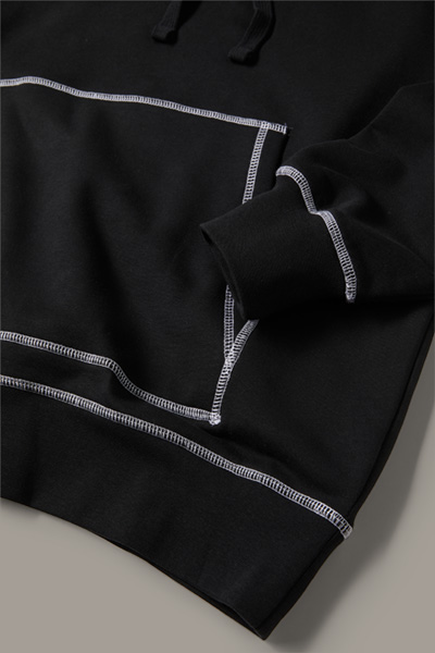 STRELLSON X CHOPFAB hoodie Winterthur van zwart katoen