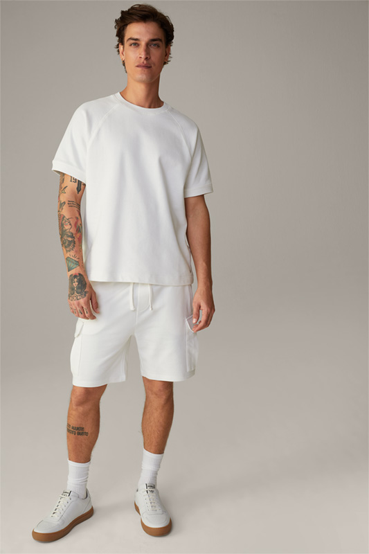 Sweat-shirt en coton Kian, blanc