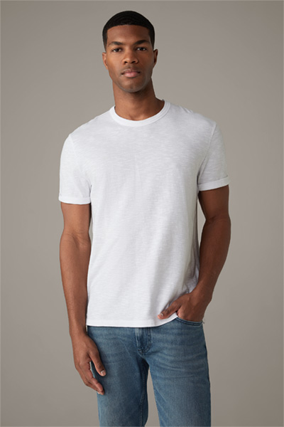 T-shirt en coton Colin, blanc structuré