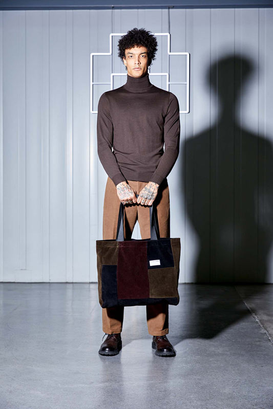 Maxi-Shopper WEARHOUSE BAG #wearindependent, braun/schwarz