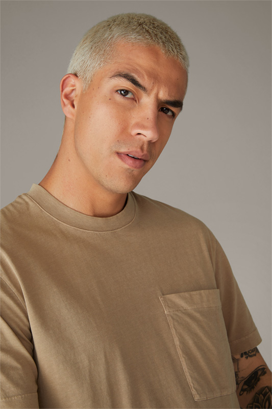 T-shirt en coton Cain, beige clair