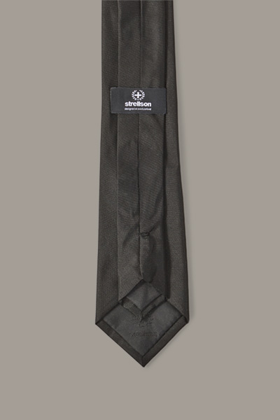 Cravate en soie, noire
