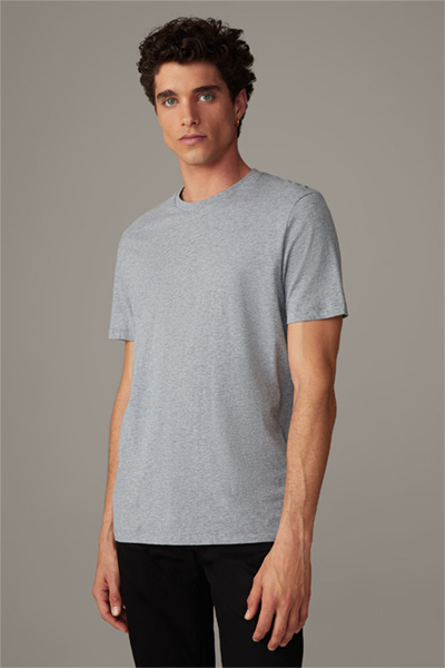 Baumwoll-T-Shirt Clark, grau meliert