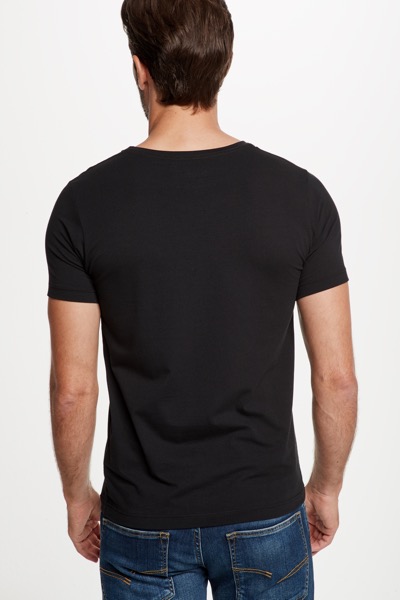 T-shirt duopak, zwart