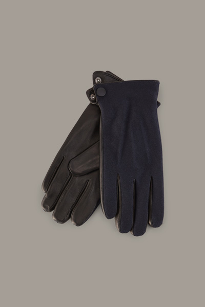 Handschuhe, grau/schwarz