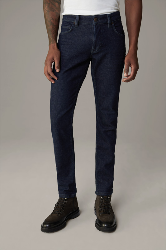 Flex Cross jeans Robin van biokatoen, donkerblauw