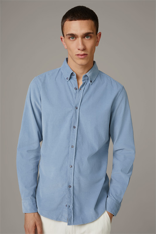 Corduroy overhemd Core, lichtblauw