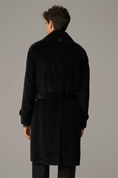 Manteau en velours côtelé The trench Coat 2.0, noir