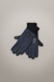Handschuhe aus Leder und Nylon, navy/schwarz