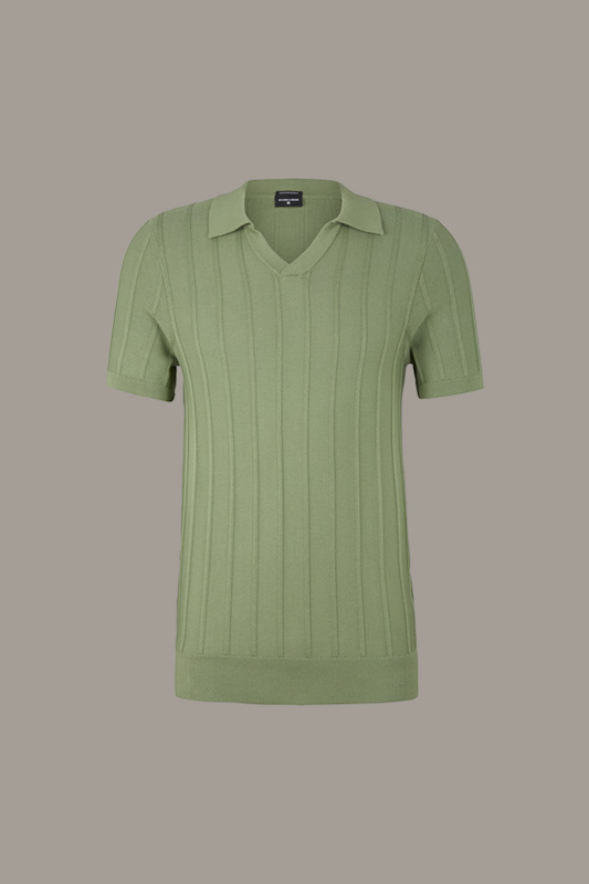 Baumwoll-Strick-Poloshirt Kito, grün