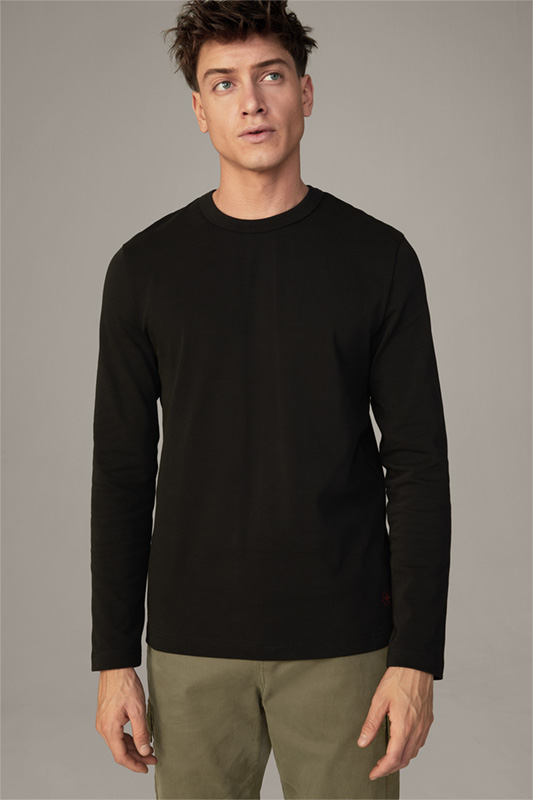 Image of Print-Longsleeve Jaro, schwarz