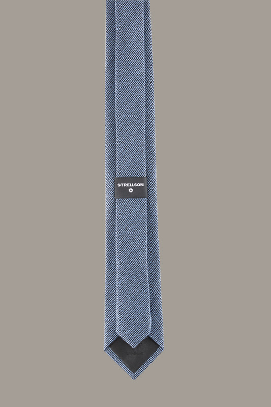Woll-Seiden-Krawatte, blau-schwarz