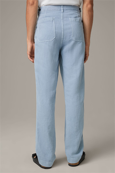 Pantalon Flex Cross Beda, bleu clair chiné