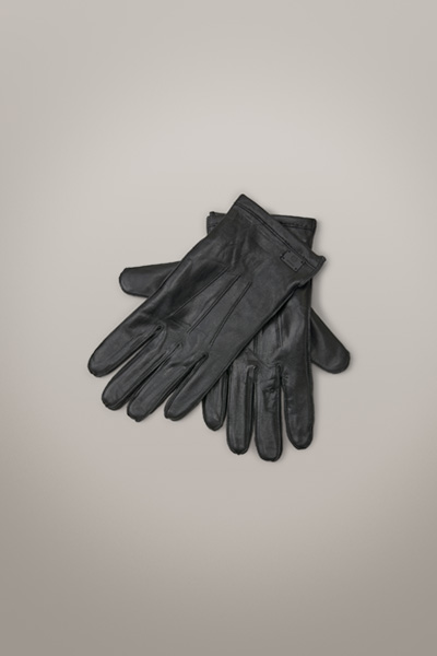 Leren handschoenen, zwart