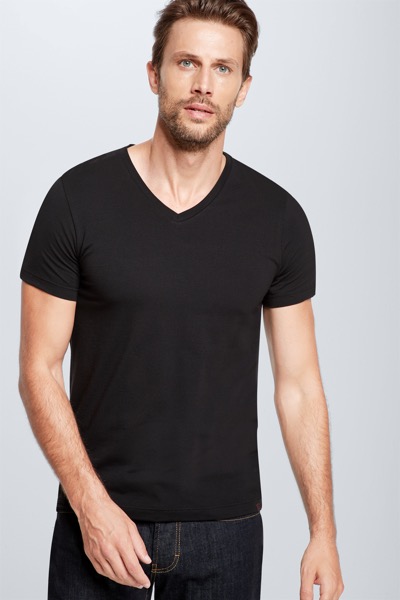 T-shirt duopak, zwart